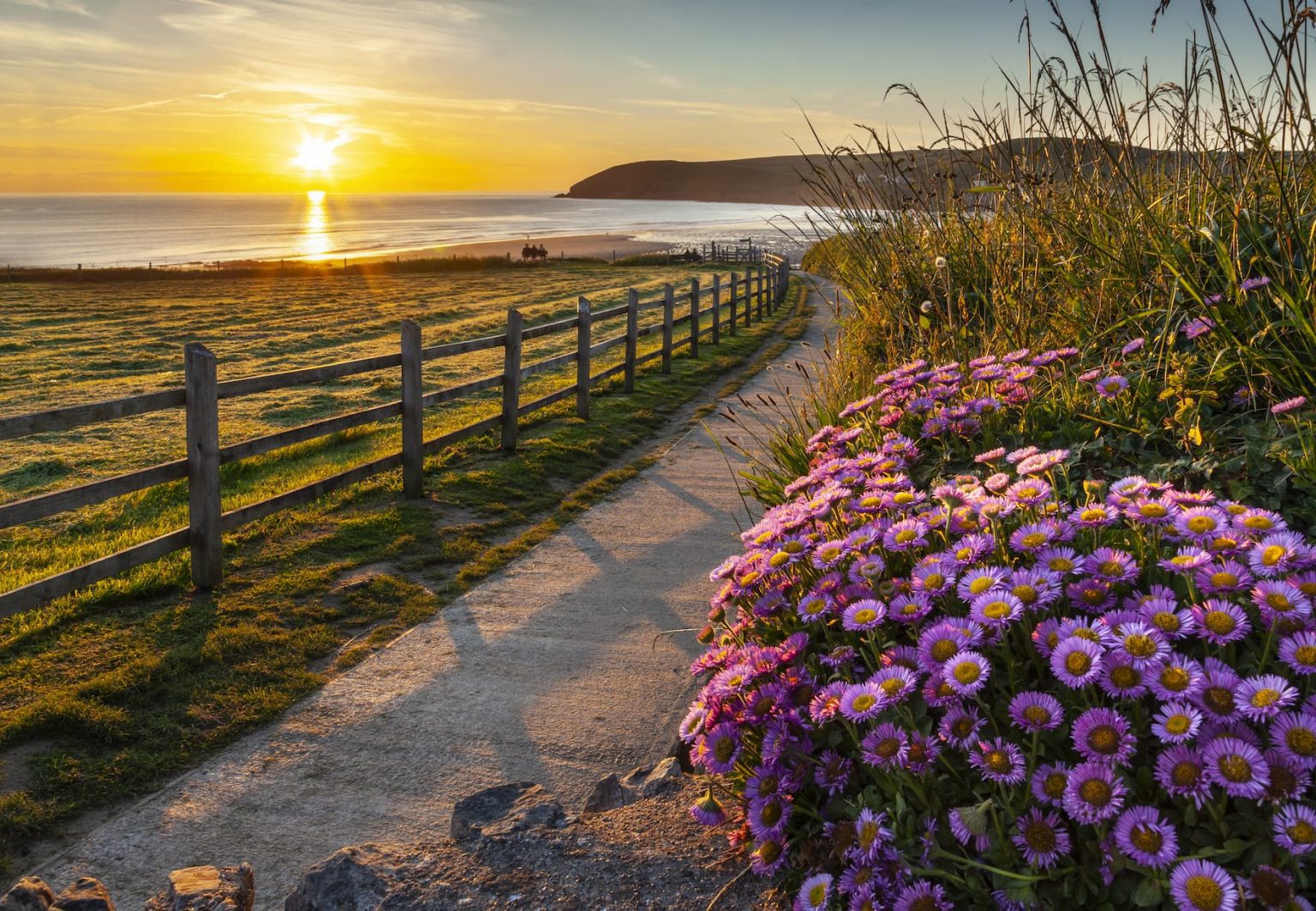 Croyde Downend at sunset