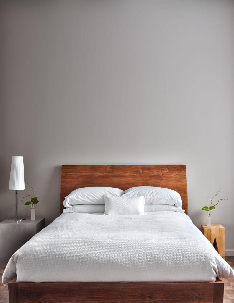 Bedroom furnished with modern look