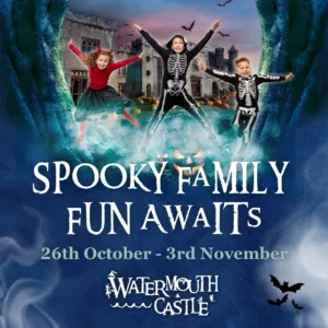 Watermouth Castle Halloween event poster