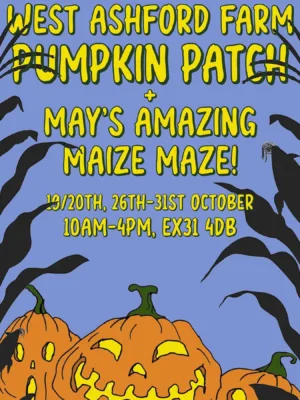 West Ashford Farm Pumpkin Patch Event Poster