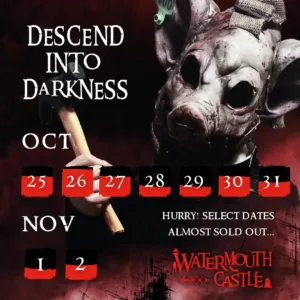 Descend Into Darkness Halloween poster