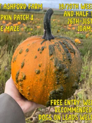 West Ashford Farm Pumpkin Patch Event Poster