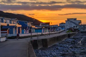 Westward Ho at sunset